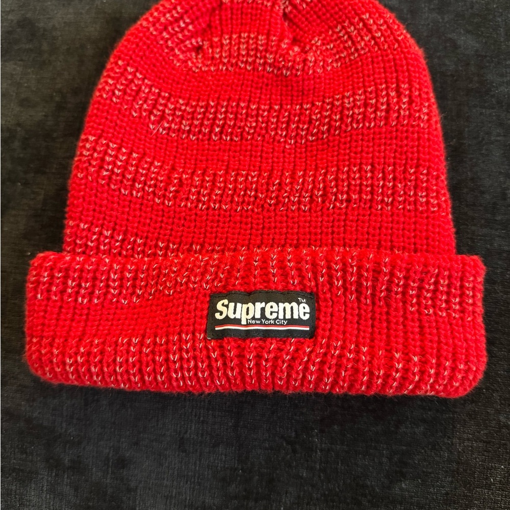 Supreme Vibrant Red Knit Hat